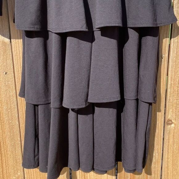 Take 50% OFF- LulaRoe Elegant Black Tiered Dress, Size-M - Picture 7 of 11